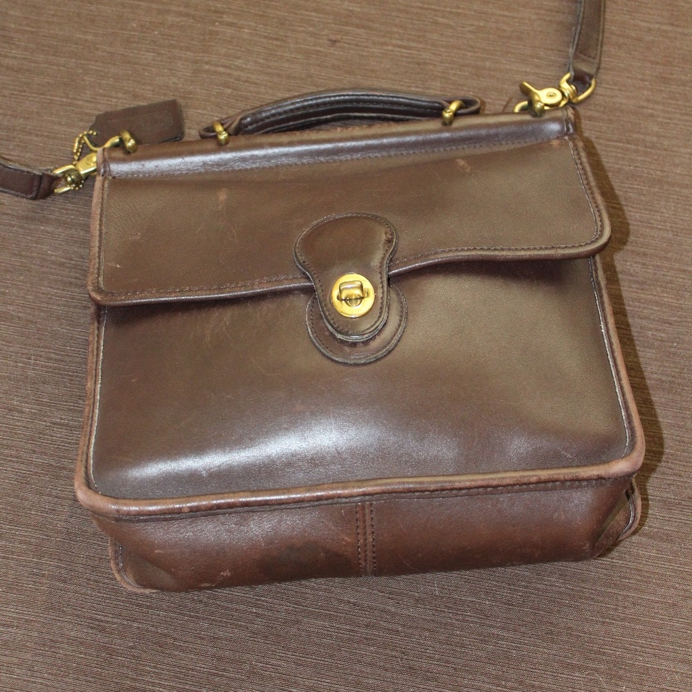 Coach Brown Leather Willis Bag